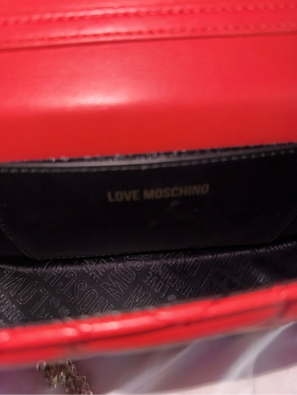 Love Moschino Red Heart Pattern Crossbody - Picture 5 of 16